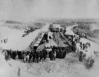 Openingsceremonie van het treinstation, Citta Vecchia, Malta, 1883